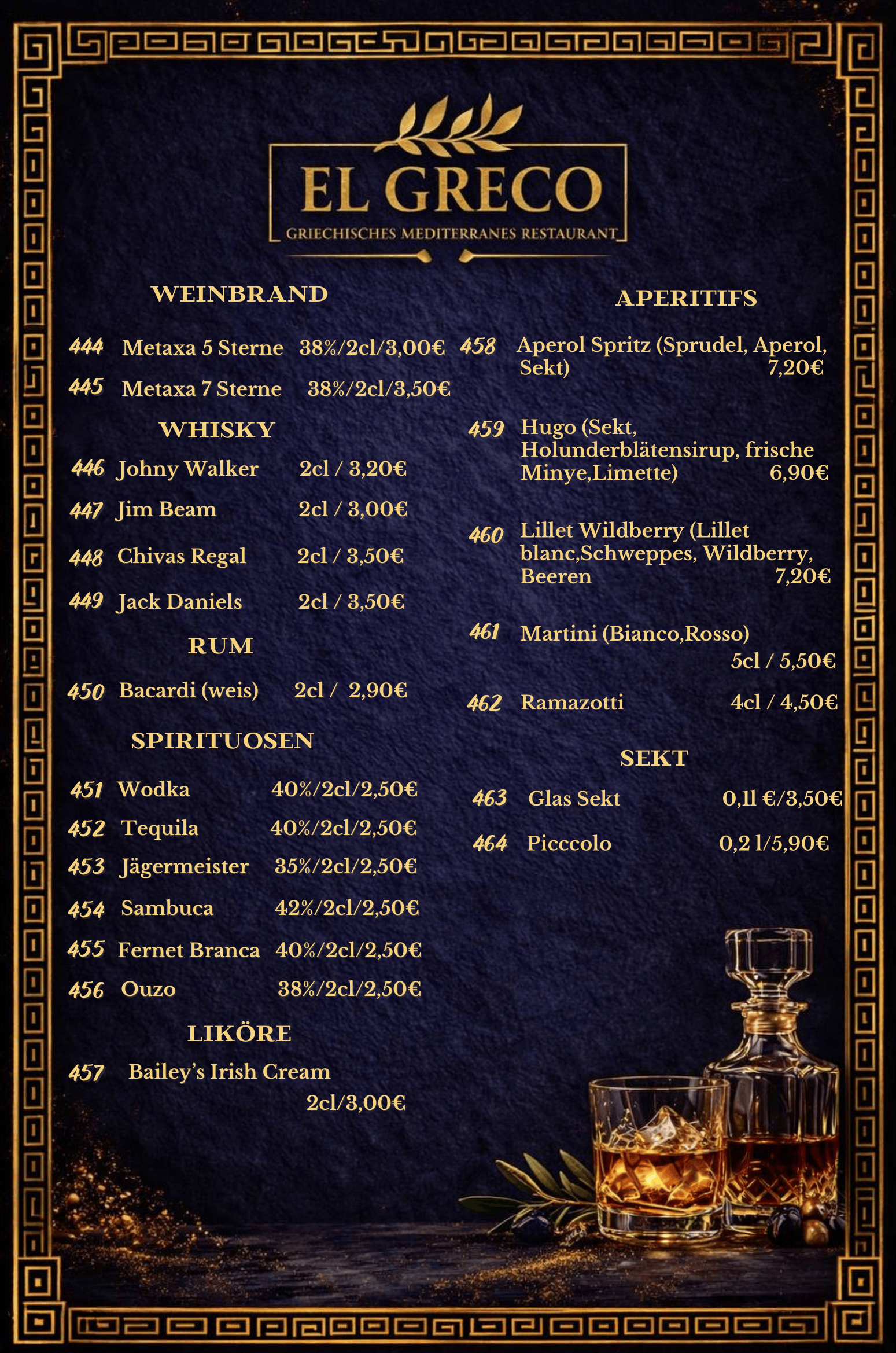 Spirituosen & Aperitifs