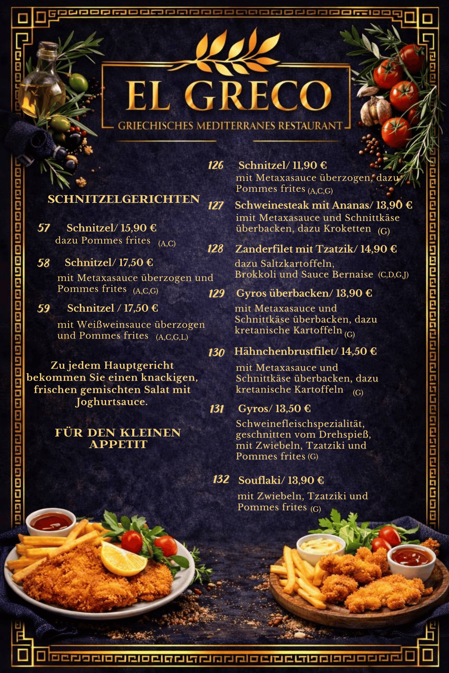 Schnitzel & Kleine Gerichte